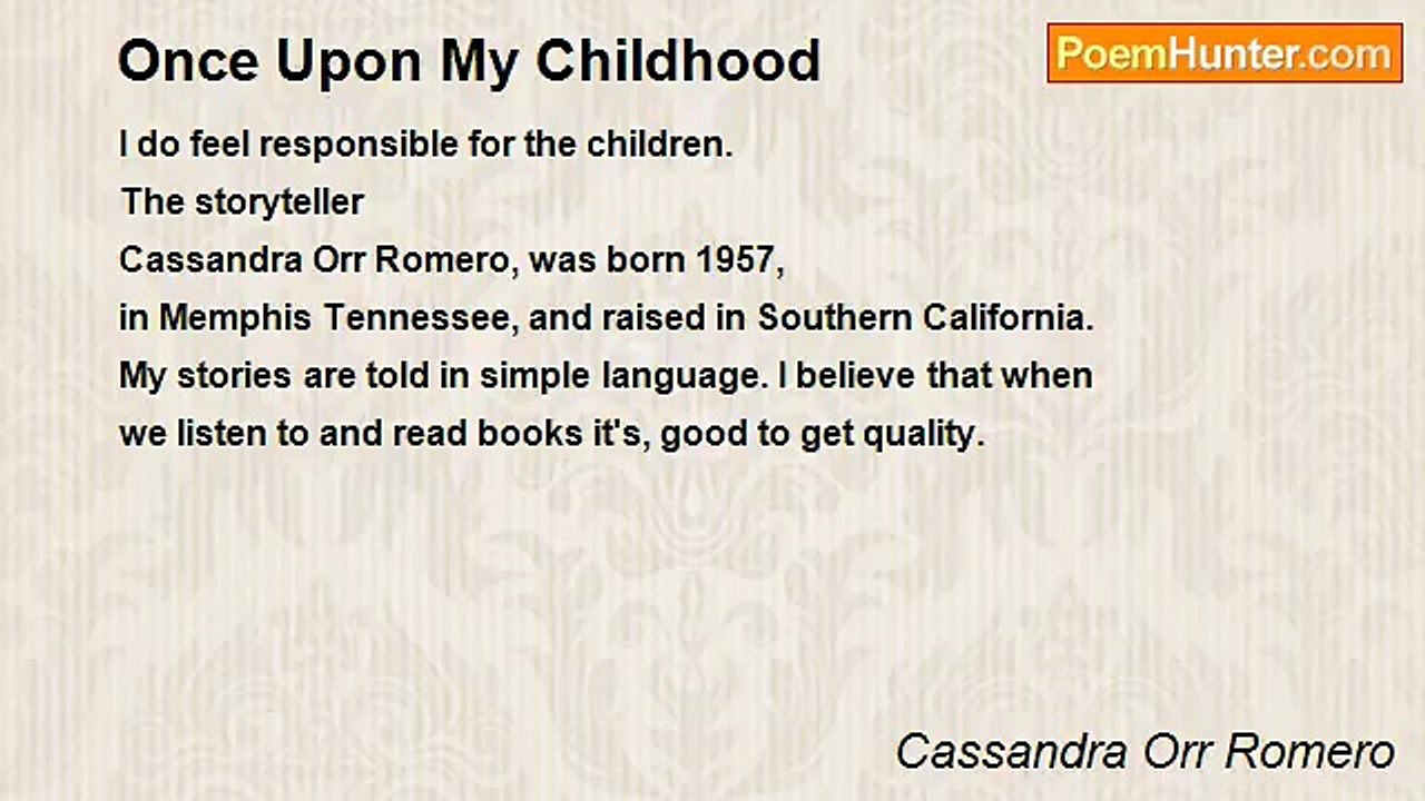 Cassandra Orr Romero - Once Upon My Childhood