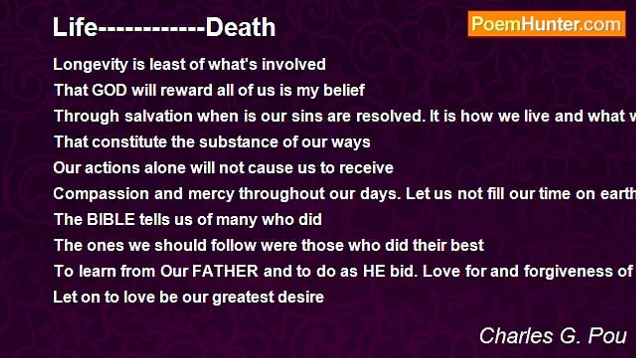 Charles G. Pou - Life------------Death