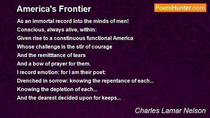 Charles Lamar Nelson - America's Frontier