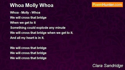 Clara Sandridge - Whoa Molly Whoa
