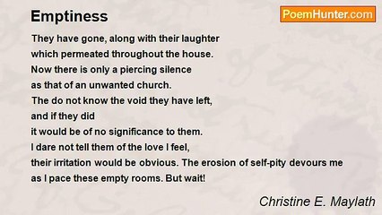 Christine E. Maylath - Emptiness