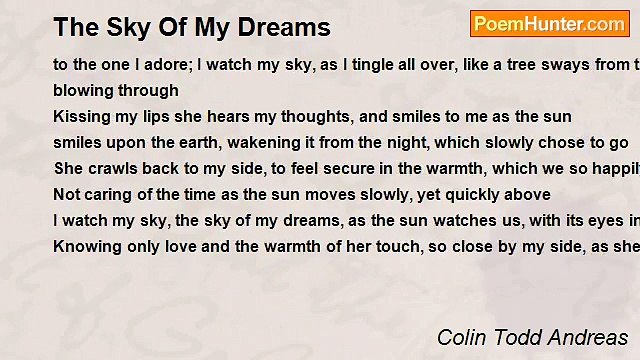 Colin Todd Andreas - The Sky Of My Dreams