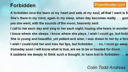Colin Todd Andreas - Forbidden