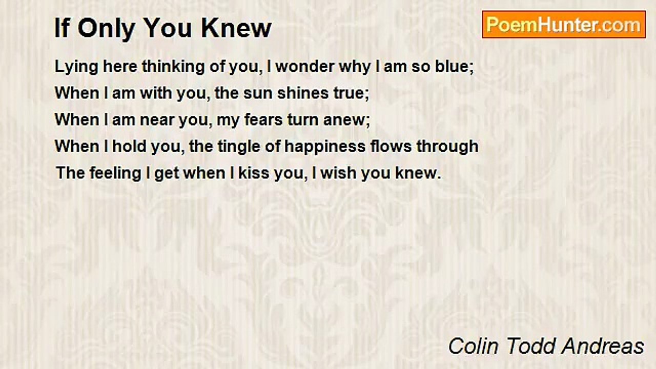 Colin Todd Andreas - If Only You Knew