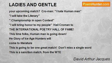 David Arthur Jacques - LADIES AND GENTLE
