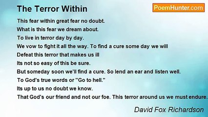 David Fox Richardson - The Terror Within