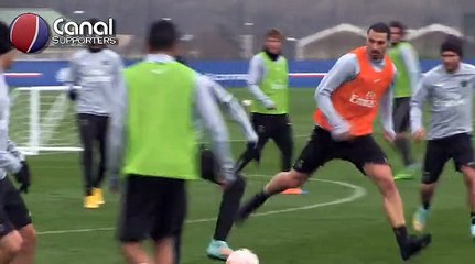 Zlatan Ibrahimovic reprend l'entrainement collectif