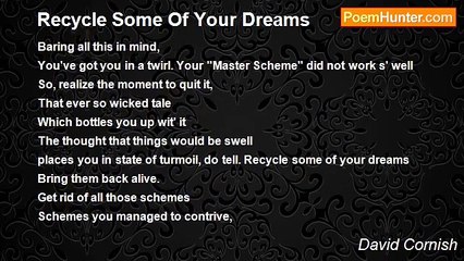 David Cornish - Recycle Some Of Your Dreams