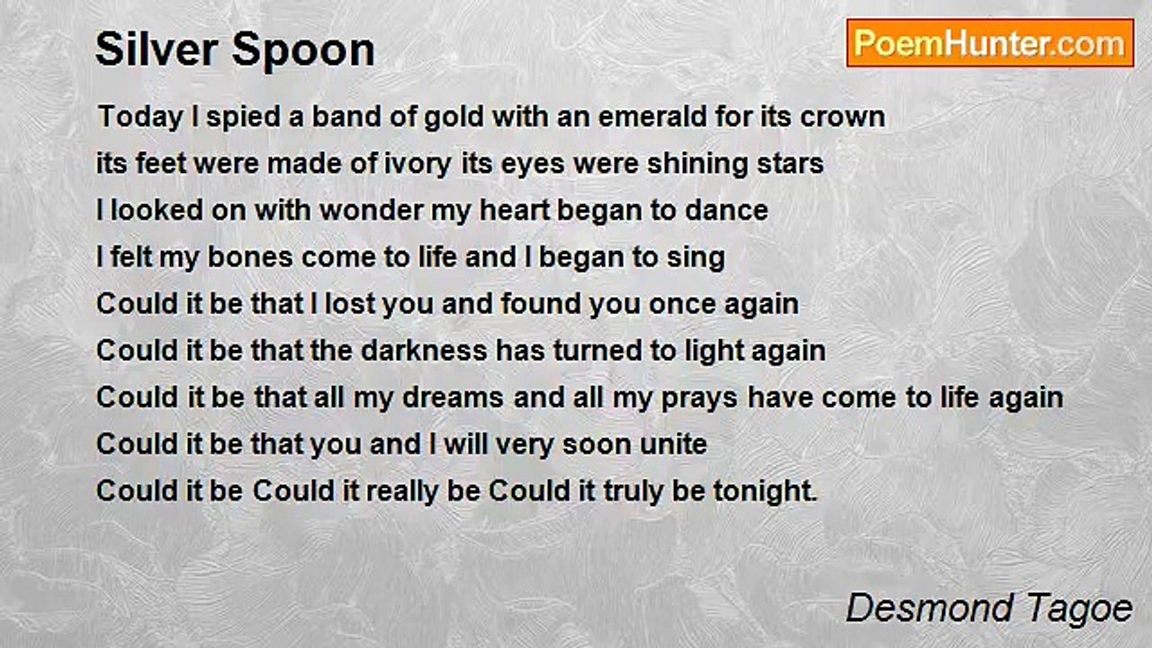 Desmond Tagoe - Silver Spoon