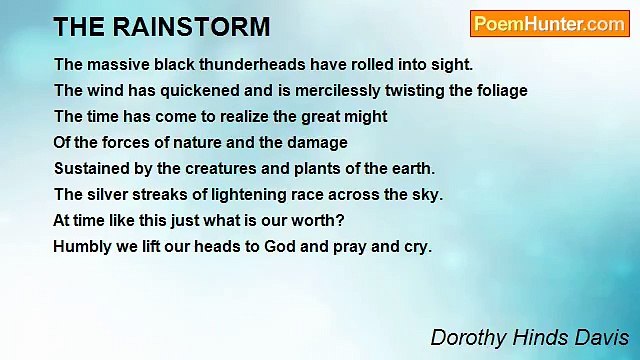 Dorothy Hinds Davis - THE RAINSTORM