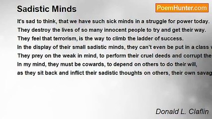 Donald L. Claflin - Sadistic Minds