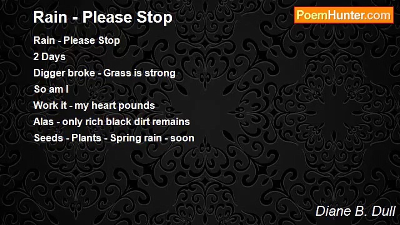 Diane B. Dull - Rain - Please Stop