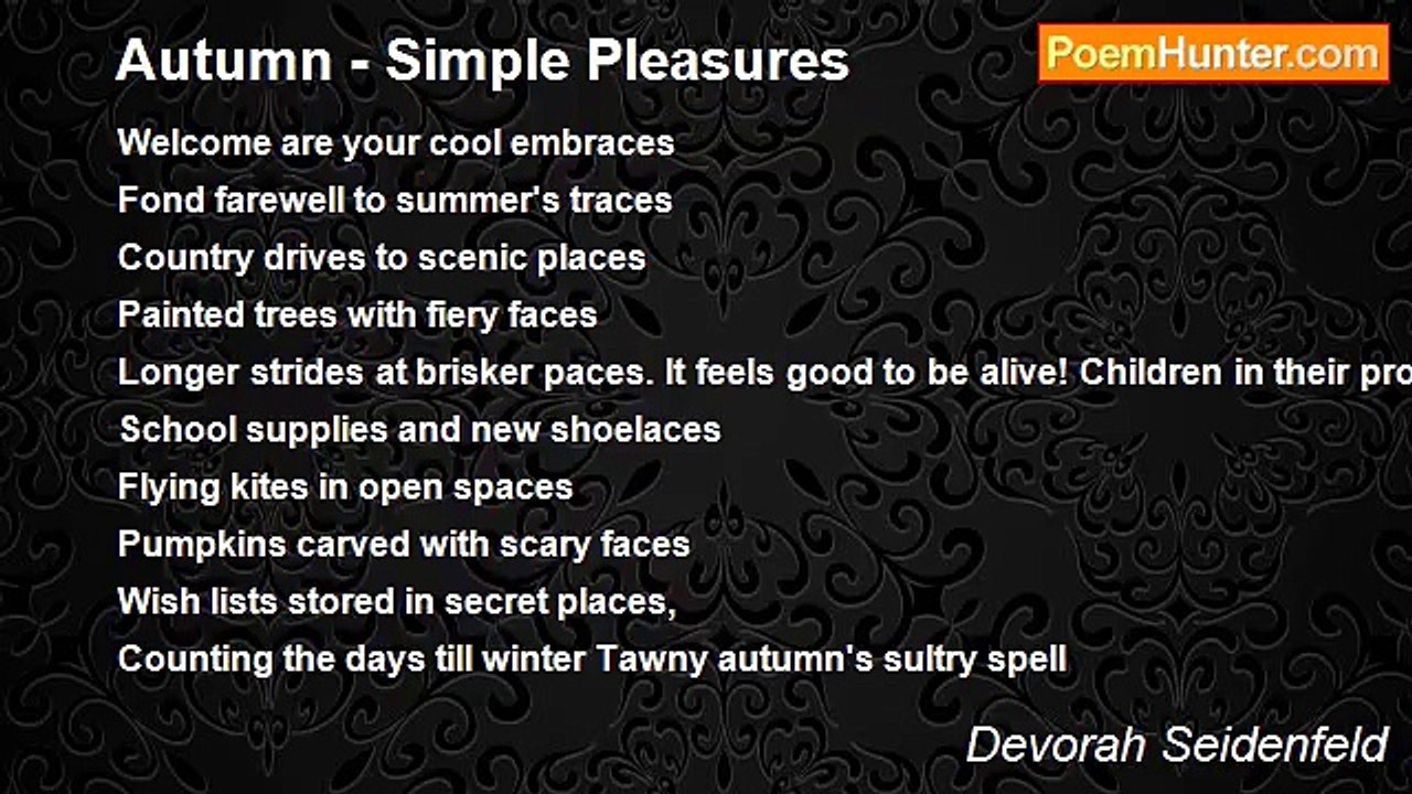 Devorah Seidenfeld - Autumn - Simple Pleasures