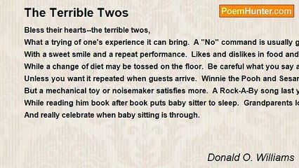 Donald O. Williams - The Terrible Twos
