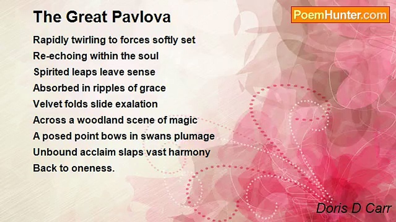 Doris D Carr - The Great Pavlova