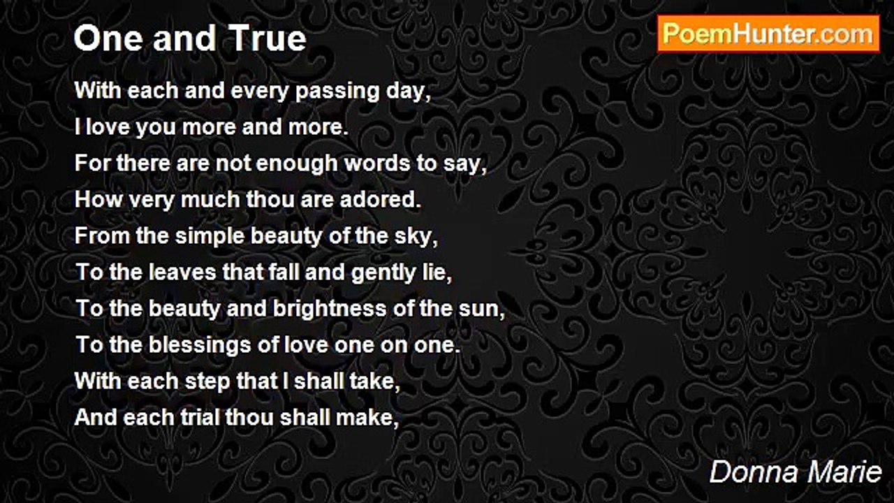 Donna Marie - One and True