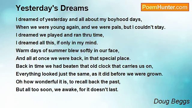 Doug Beggs - Yesterday's Dreams