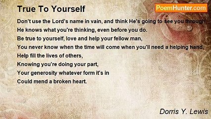 Dorris Y. Lewis - True To Yourself