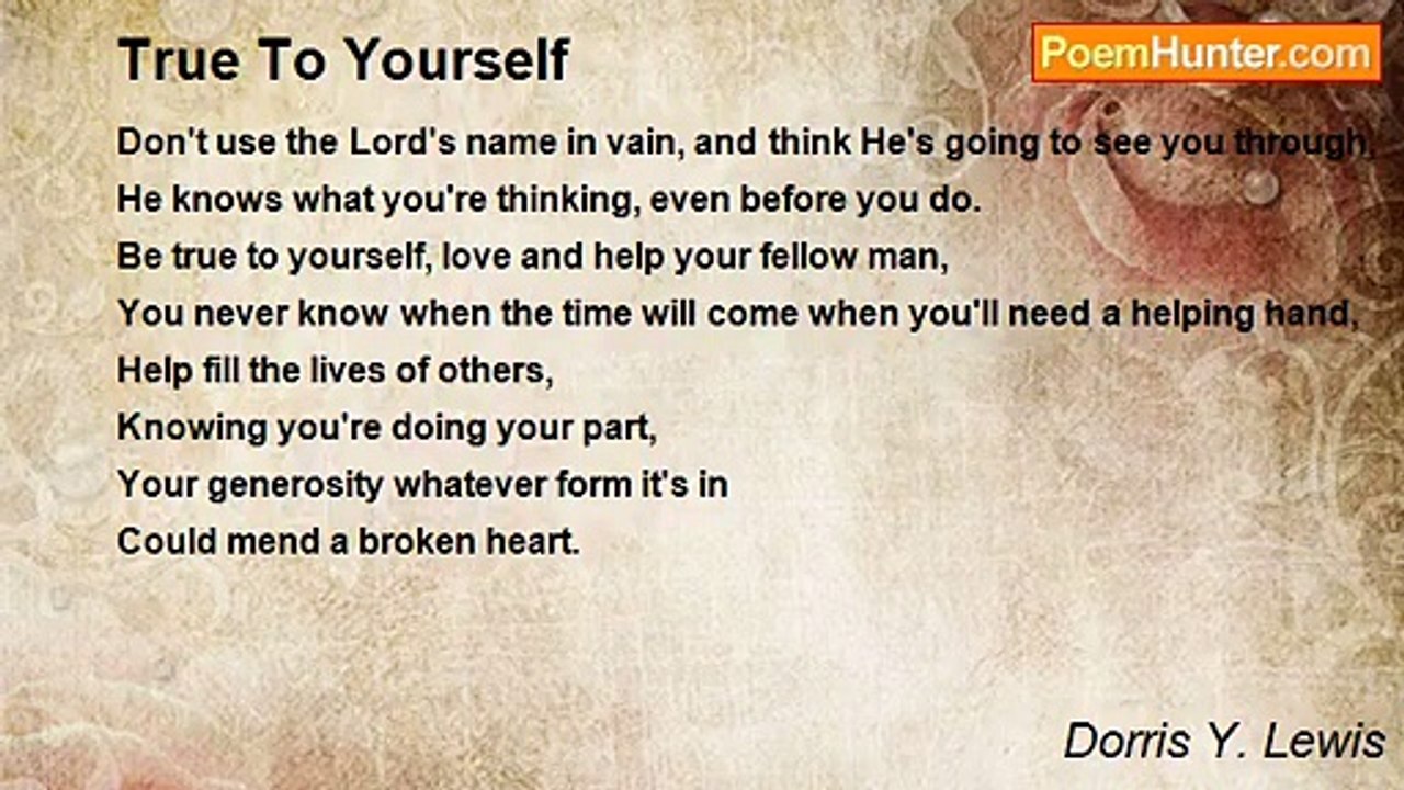 Dorris Y. Lewis - True To Yourself