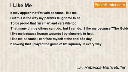 Dr. Rebecca Batts Butler - I Like Me