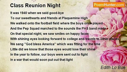 Edith Lo Bue - Class Reunion Night