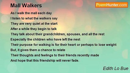 Edith Lo Bue - Mall Walkers