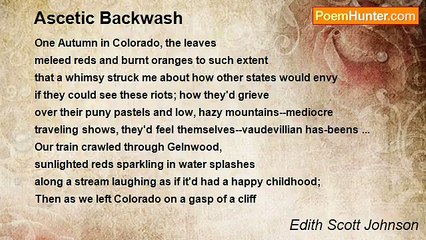 Edith Scott Johnson - Ascetic Backwash