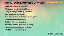 Edith Duroseau - Adieu! Diana, Princess Of Wales