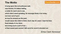 Elma Clark Norwood - The Motto