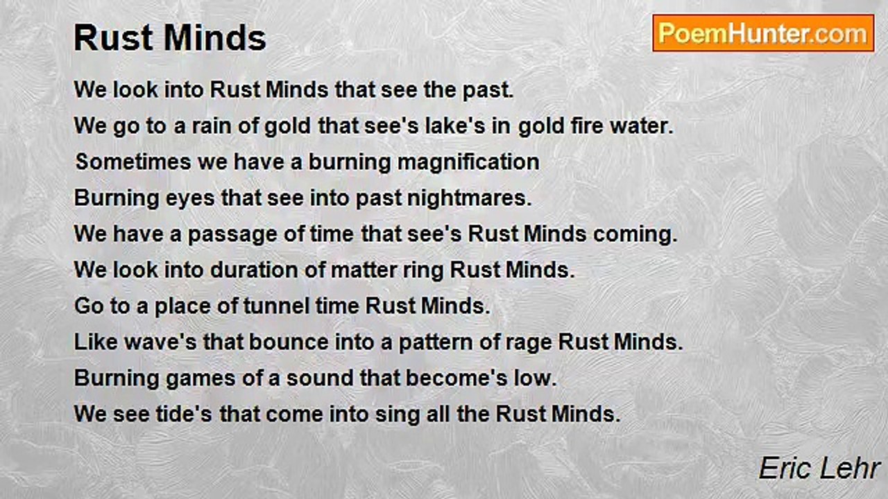 Eric Lehr - Rust Minds