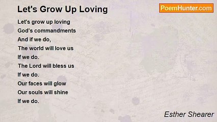 Esther Shearer - Let's Grow Up Loving