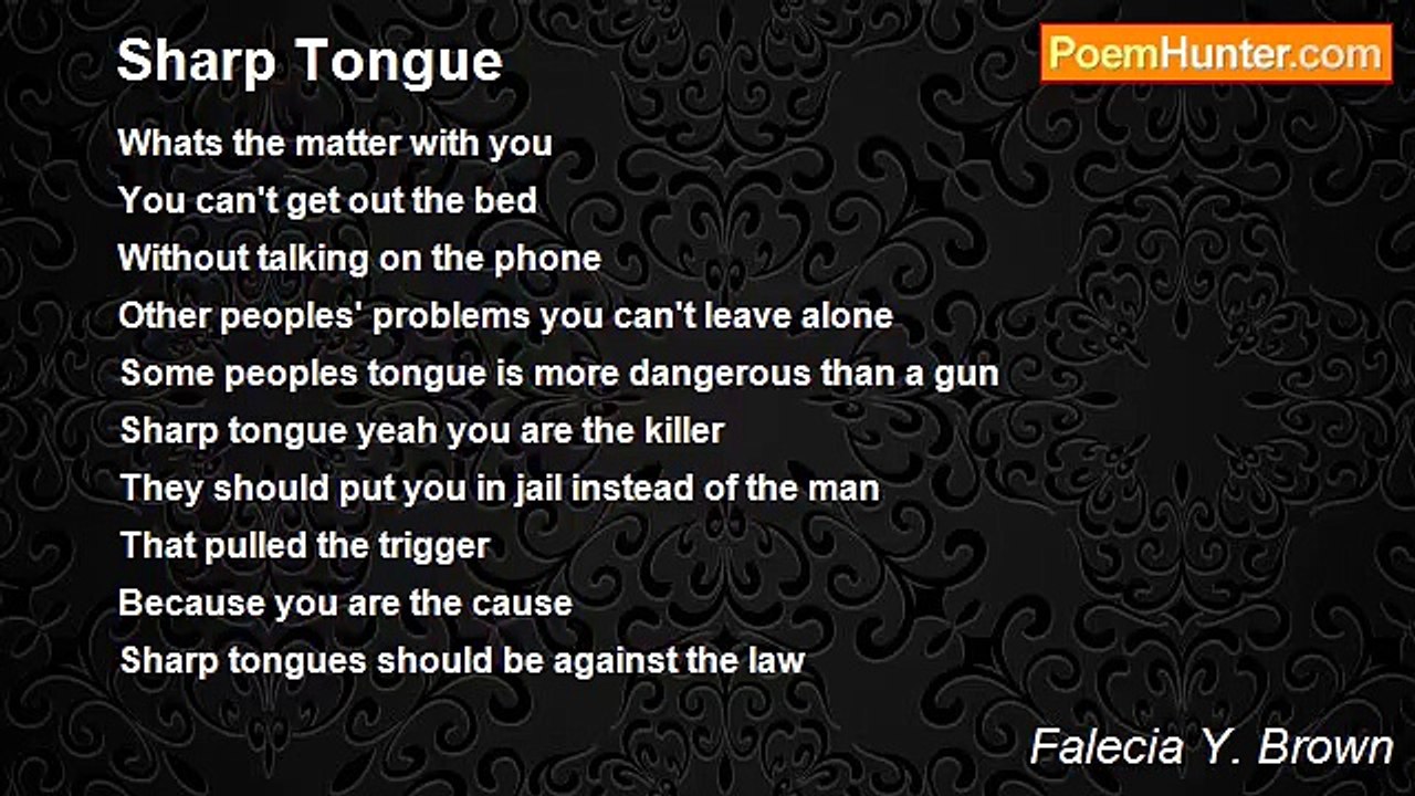 Falecia Y. Brown - Sharp Tongue