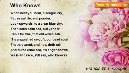 Francis W.T. Cooper - Who Knows