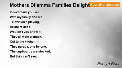 Evelyn Bush - Mothers Dilemma Families Delight