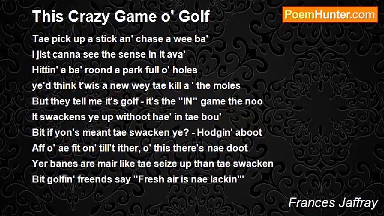 Frances Jaffray - This Crazy Game o' Golf