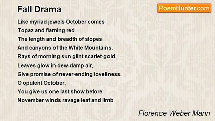 Florence Weber Mann - Fall Drama