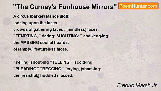 Fredric Marsh Jr. - The Carney's Funhouse Mirrors
