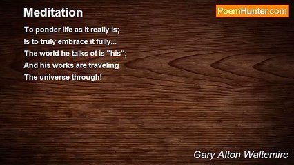 Gary Alton Waltemire - Meditation