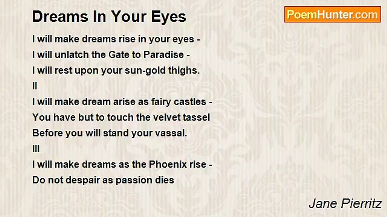 Jane Pierritz - Dreams In Your Eyes