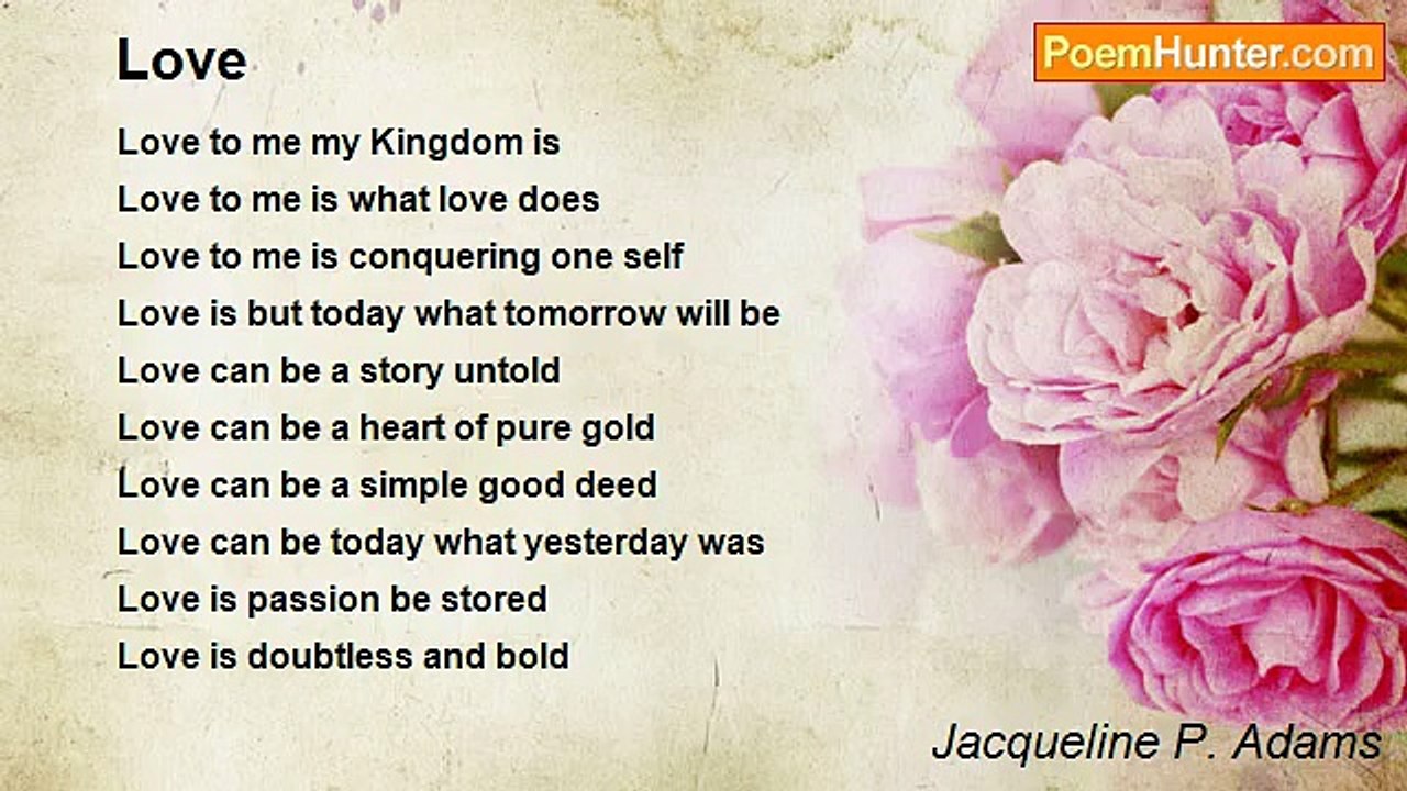 Jacqueline P. Adams - Love