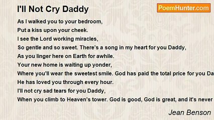 Jean Benson - I'll Not Cry Daddy