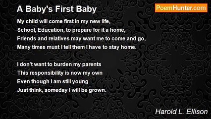 Harold L. Ellison - A Baby's First Baby