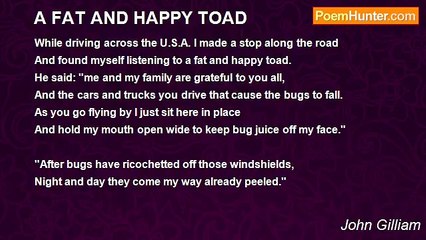 John Gilliam - A FAT AND HAPPY TOAD