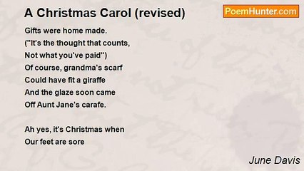 June Davis - A Christmas Carol (revised)