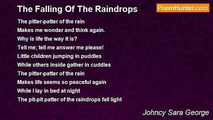 Johncy Sara George - The Falling Of The Raindrops