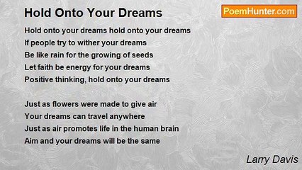 Larry Davis - Hold Onto Your Dreams