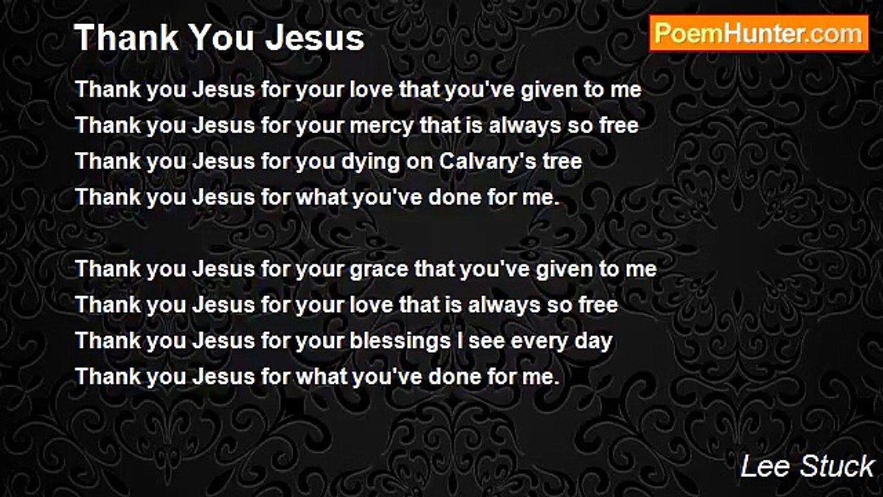Lee Stuck - Thank You Jesus