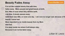 Lillian M. Lewis - Beauty Fades Away