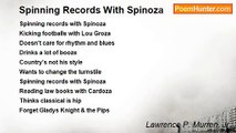 Lawrence P. Murren, Jr. - Spinning Records With Spinoza