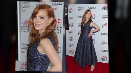 Jessica Chastain Has A PVC Fashion Fail At The AFI Opening Night Gala